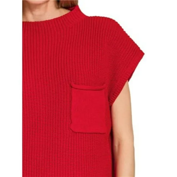 ✨NWT Zenana Mock Neck‎ Short Sleeve Sweater - Image 2