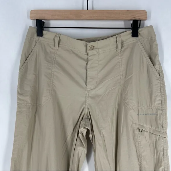Columbia PFG Lightweight Nylon Roll‎ Tab Adjustable Straight Leg Pants Size 8 - Image 2