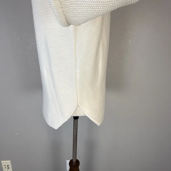 Wilfred Free‎ Aritzia Womens Wolter Sweater Size S Ecru Ivory Knit Merino Wool - Image 5