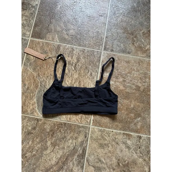 Skims Fits Everybody Scoop Bralette Onyx XS - Image 4