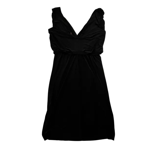 MISA Los Angeles Leza Mini Dress Size XS V-Neck Sleeveless Knot Front LBD Party - Image 4