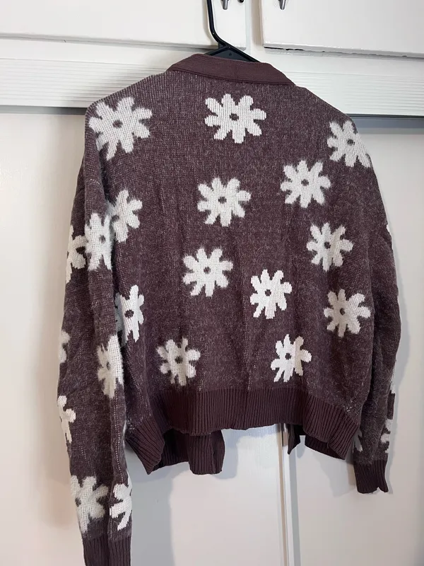 Beyond The Radar Cardigan Purple Size L - Image 3