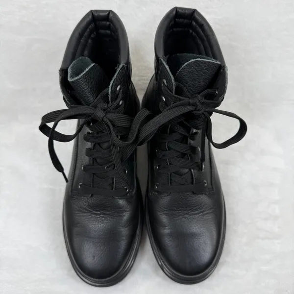 Timberland Ray City 6 Inch Black Leather Combat Boots‎ Womens 8.5 A2JNY ReBOTL - Image 3