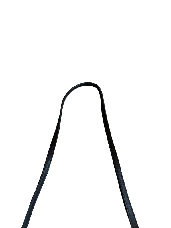 Coach Vintage Black Leather Flap Turnlock Shoulder Bag Adjustable Saddle Women's - Image 3