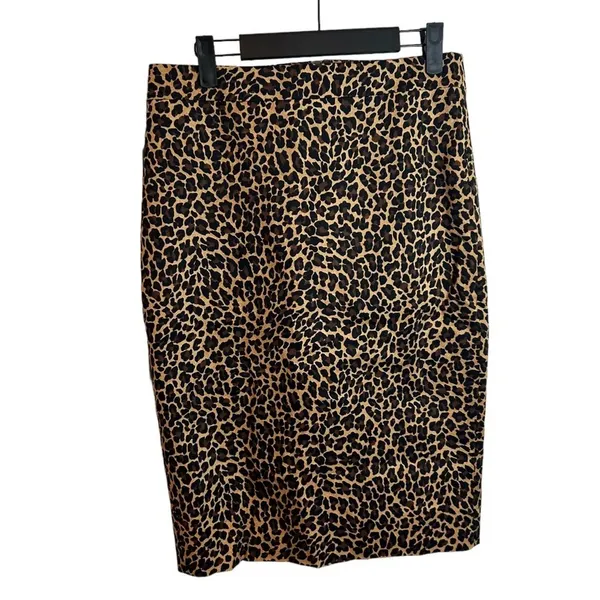 J.CREW LEOPARD NO. 2 PENCIL SKIRT - Image 3
