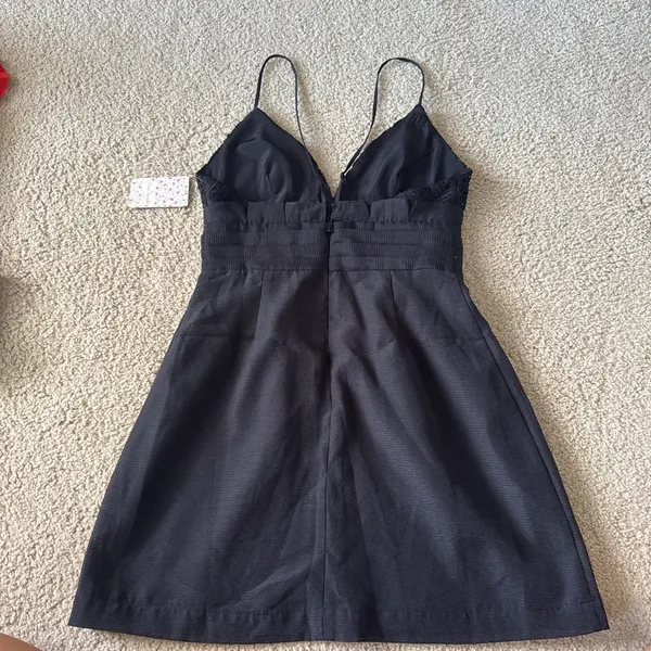 Free People Black Beaded Dress - Image 2