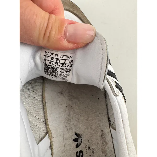 Adidas Samba Classic Retro Leather Sneakers Shoes Womens Size 5‎ Streetwear - Image 7