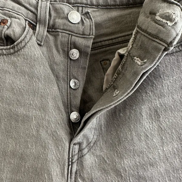 Levi's Gray Wedgie Straight Jeans Modern Fit - Image 3