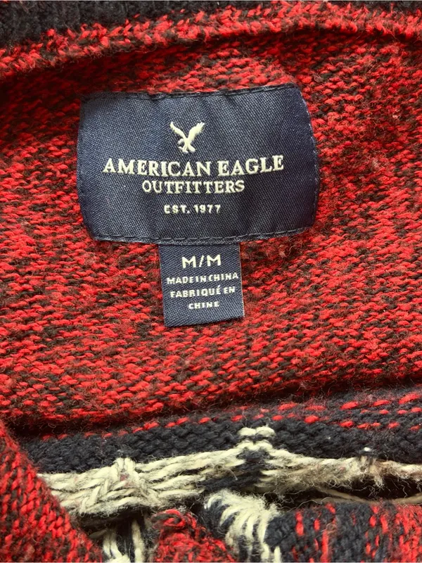 American Eagle Nordic Fair Isle Sweater Medium - Image 7