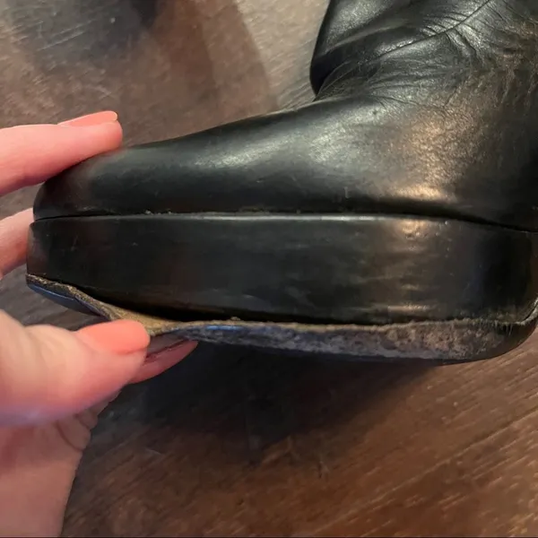 Prada Black Leather Booties - Image 6