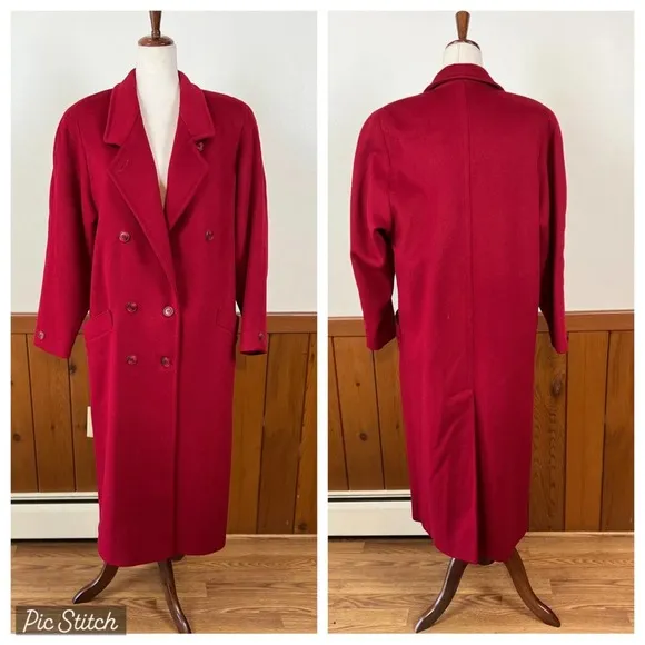 Gorgeous Vintage 1980s Cassidy Hand Tailored Wool Coat! - Image 2