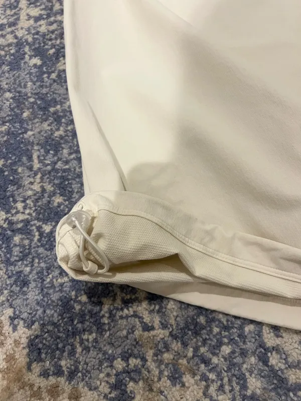 Women’s White Cargo Pants with Belt - Image 3
