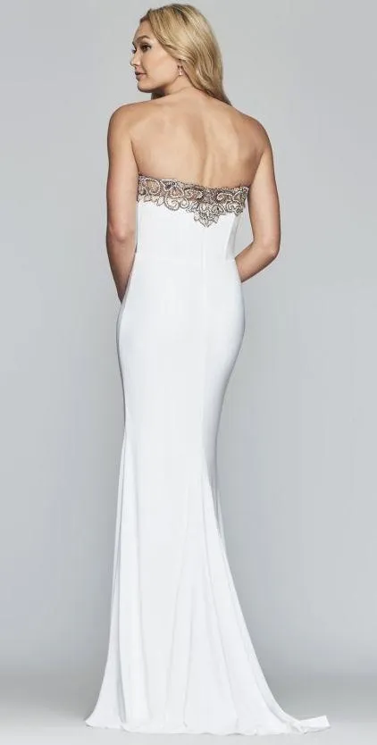 Faviana White Prom Dress - Image 2