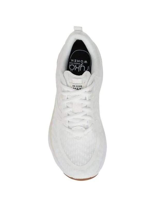 NWT Ryka Womens Rezorb Max Walking Shoes Mesh Fabric Sneakers Bright White 8.5M - Image 4