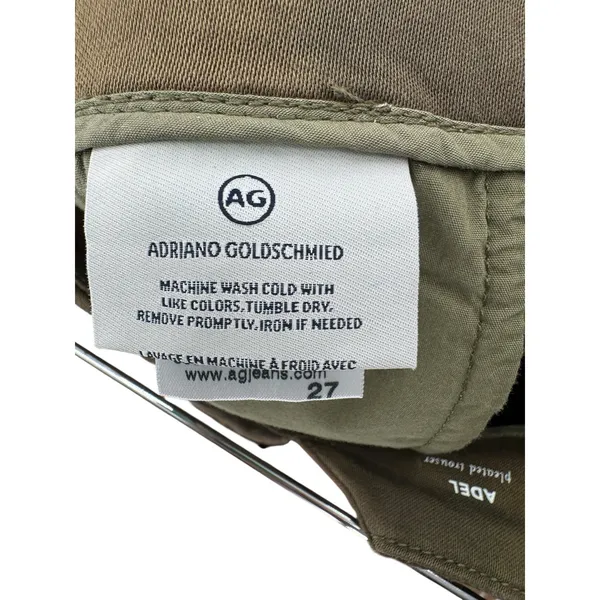 AG Adriano Goldschmied Adel Trousers 27 NWT‎ Barrel Leg Pleated Cropped Utility - Image 10