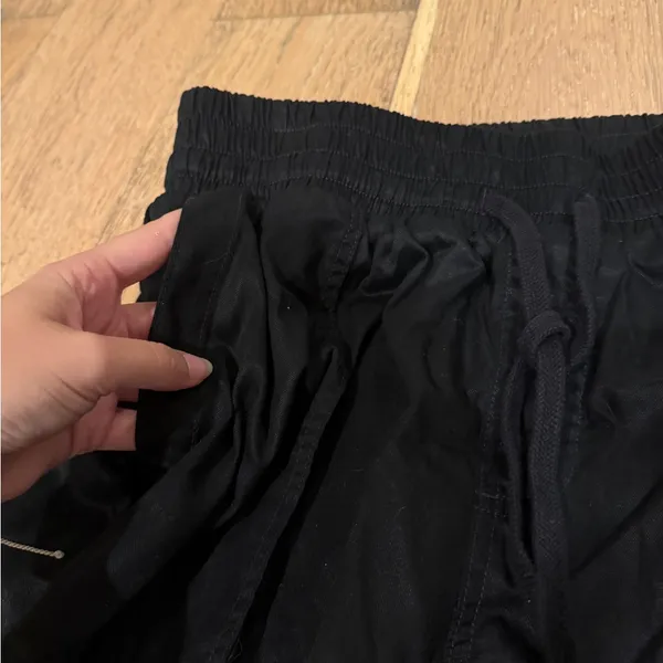 Shiny Black Joggers - Image 5