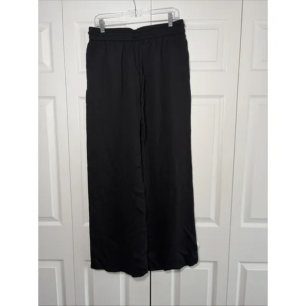 Halara High Waisted Wide Leg Pants Womens Size L Tall Black Viscose Flowy Tall - Image 3