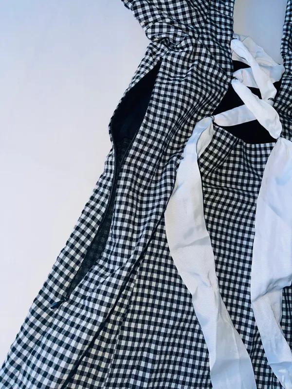 Zara Mini Gingham Dress - Image 6