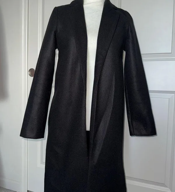 ZARA Black Long Coat - Image 4