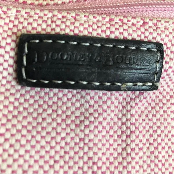 DOONEY & BOURKE Dark Grey Canvas Leather Trims Small Crossbody Bag - Image 13