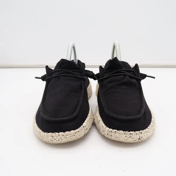 Hey Dude Wendy Womens US 7 Black White Moc Toe Slip On Casual Shoes - Image 4