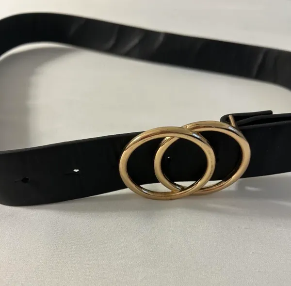 Black Belt with Gold Buckle - Image 3