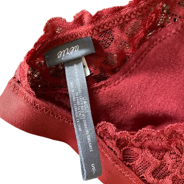 Aerie Lace Racerback Orange Unpadded Bralette - Image 4