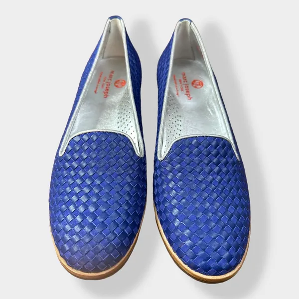 Marc Joseph New York Leather Columbus Flats‎ in Blue size 7.5 - Image 2