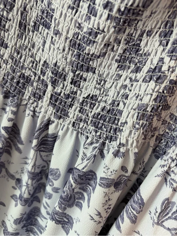 Hill House The Ellie Nap Dress XXL Floral Crepe Lilac Tonal Floral - Image 3