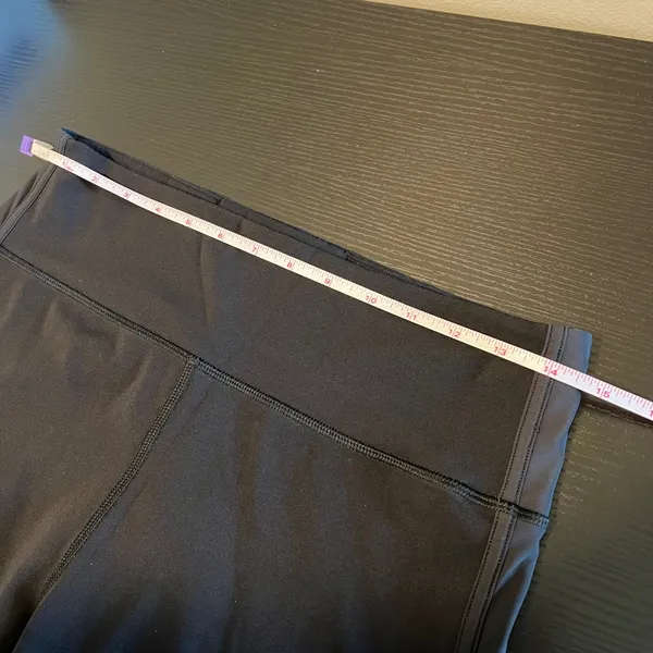 Lululemon‎ Black Squad Goals High Rise Cropped Leggings Training Yoga 10 - Image 8