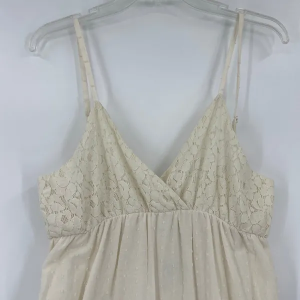 Anna Kaci Milkmaid Maxi Dress Sz XL Boho Cottagecore Lace Tiered Beach Wedding - Image 3