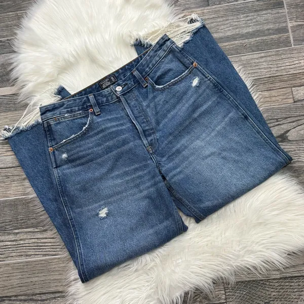 Annie High Rise Ankle Straight Jeans - Image 3