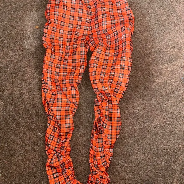 Love-j Women's Orange and Red Trousers - Image 2