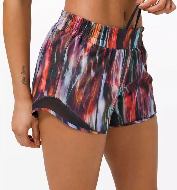 Lululemon Multi Colored Hotty Hot Shorts - Image 3