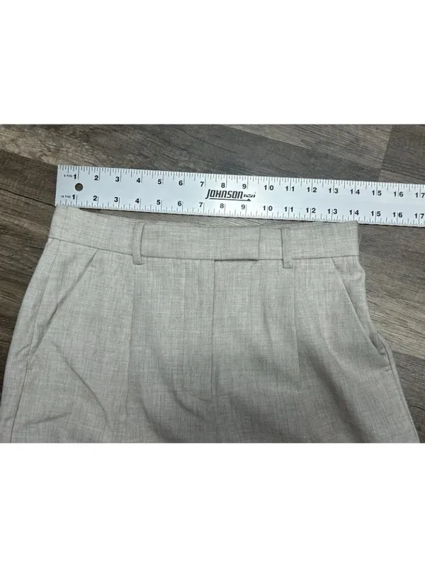 Abercrombie & Fitch Trouser Pants 2 /26 Beige Tailored Ankle Pleated High Rise - Image 7