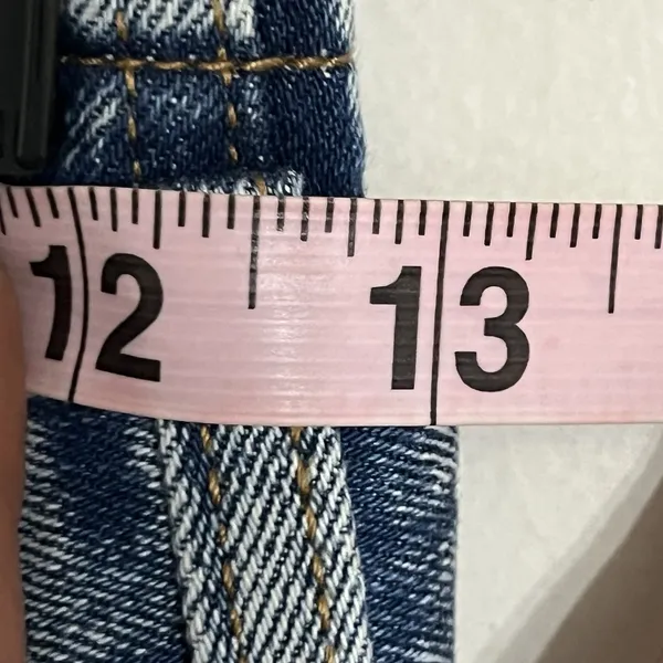 Abercrombie & Fitch Jeans Women 00 24 Blue A&F‎ Mom Jean High Waist Belted Fray - Image 4