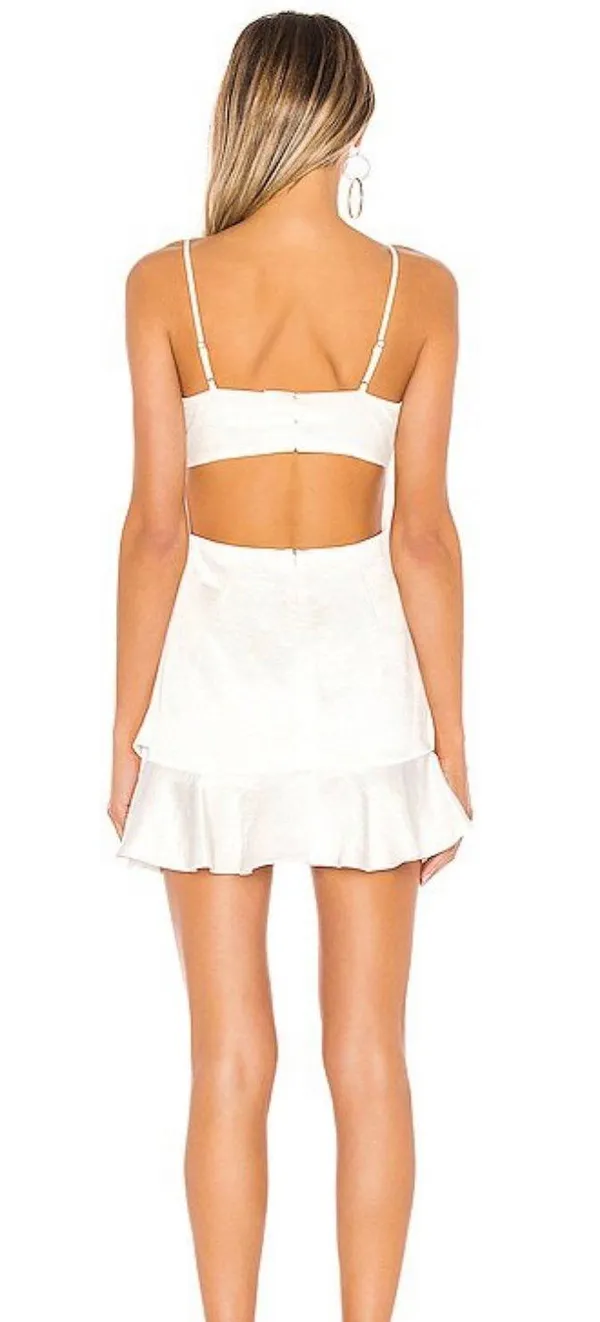 White Satin Dress - Image 2