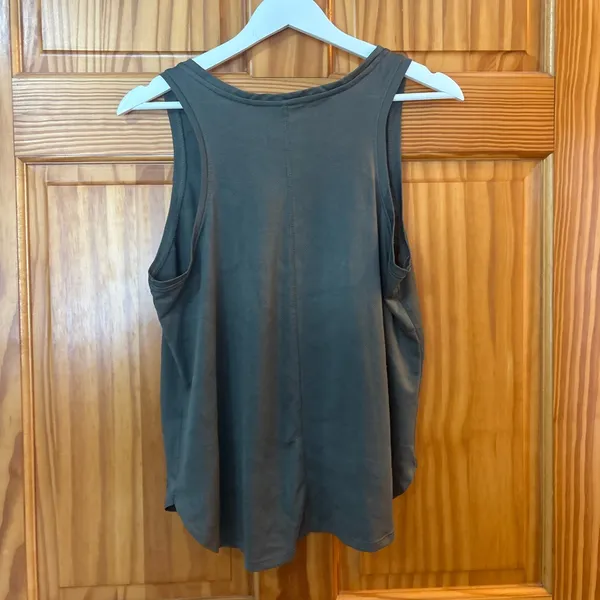 Nordstrom Size Medium Hunter Green Activewear Tank Top - Image 4