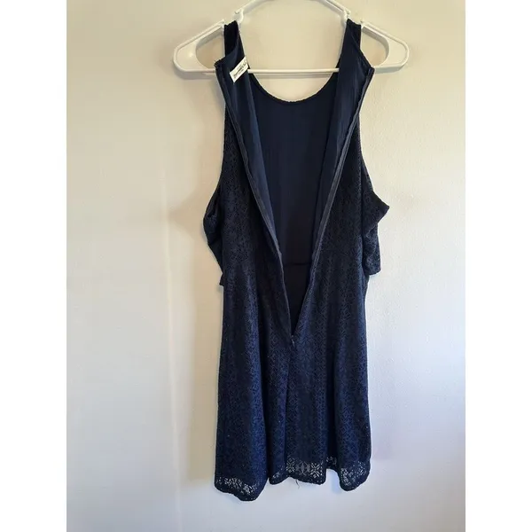 Abercrombie & Fitch Size L Blue Eyelet Dress Lace‎ - Image 11