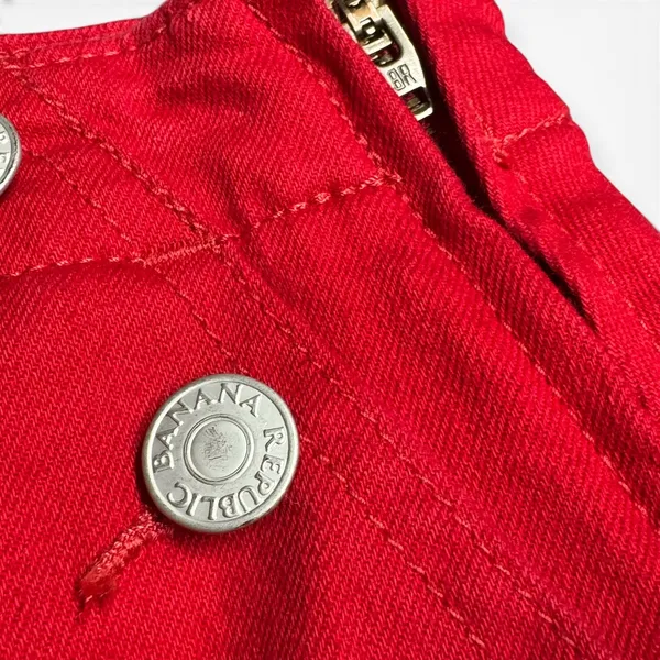 Banana Republic High Waist Cuffed 3.5 inch Sailor Shorts Red Sunset 28/6 - Image 3