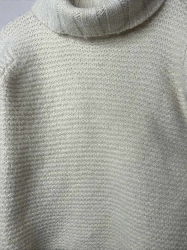 Gaeltarra Ireland Wool Cowl Neck Sweater Size Small - Image 2