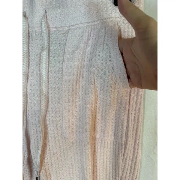 Chaser Lounge Set Womens Size S Pink V-Neck Snap Top Drawstring Joggers - Image 6