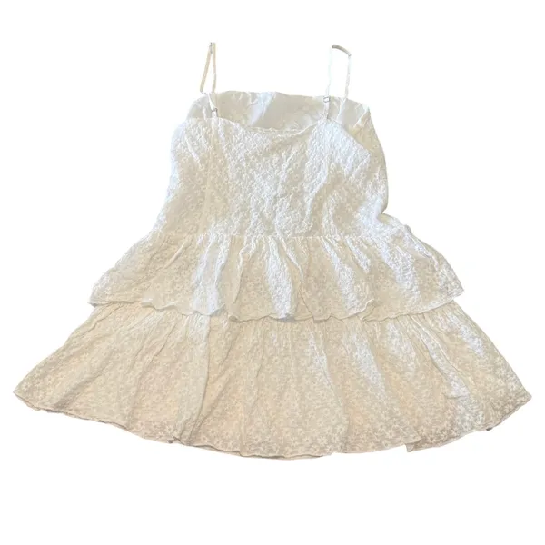 MORE TO COME Shay Mini Dress in White, Size M - Image 5