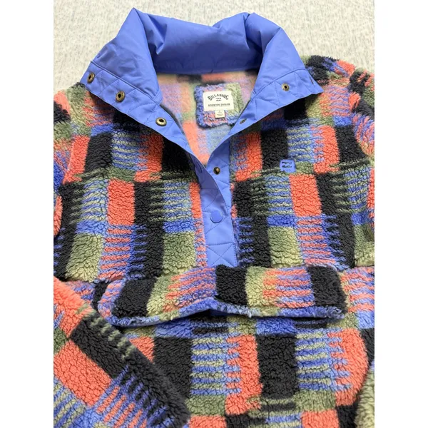 Billabong Adventure Division Switchback Pullover Fleece Multicolor Plaid Women S - Image 5
