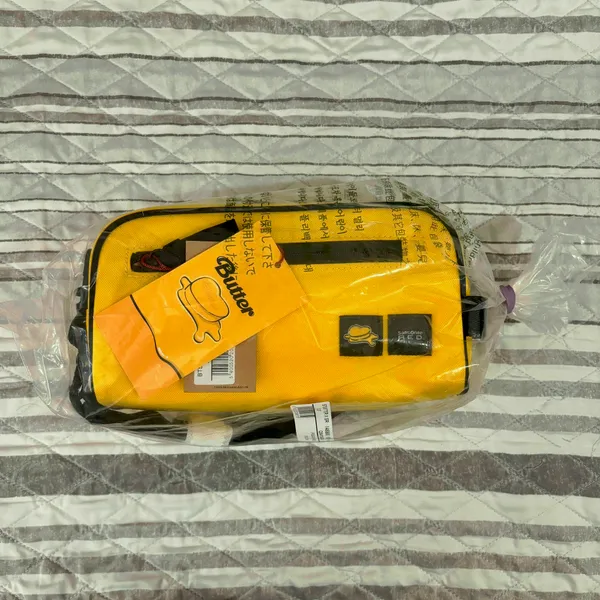 BTS Butter Samsonite Red 2nd Collaboration Pouch Bag Yellow - Image 3