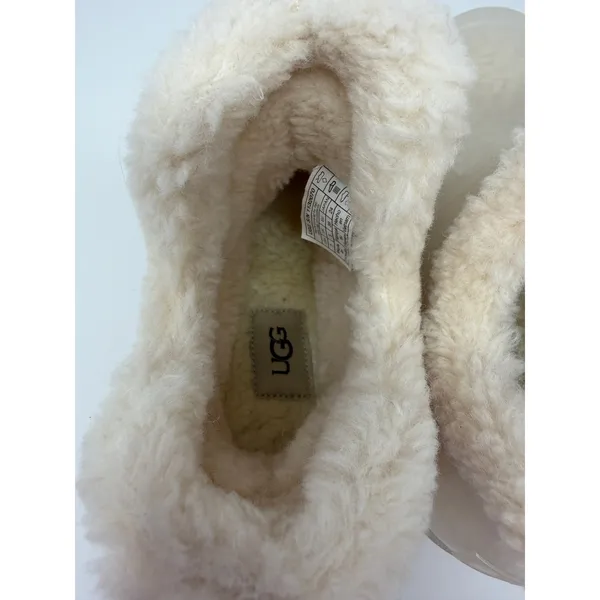 Ugg Raincloud Clear Waterproof Rubber Wool Lined Rain Boots Natural Size 7 NWOT - Image 10