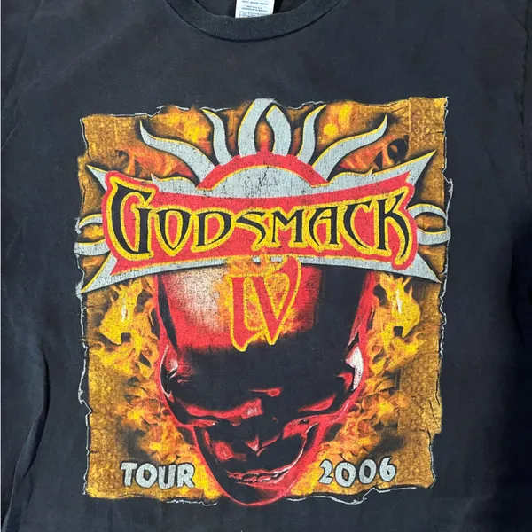 Rare Godsmack IV Breaking Benjamin 2006 tour t-shirt - Image 2