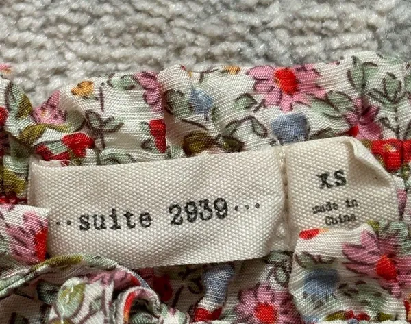 Suite Floral Ruffled Crop Top Size XS - Image 14
