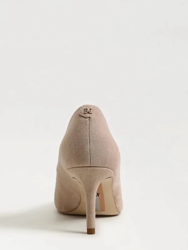 Sam Edelman Beige Suede Pointed-Toe Heels - Image 3