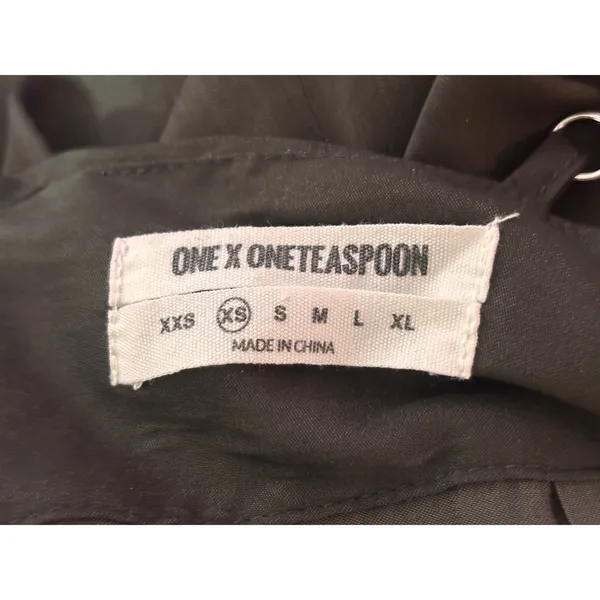 One X One Teaspoon Womens Jumpsuit XS Brown Wide Leg V-Neck Backless Minimalist - Image 7
